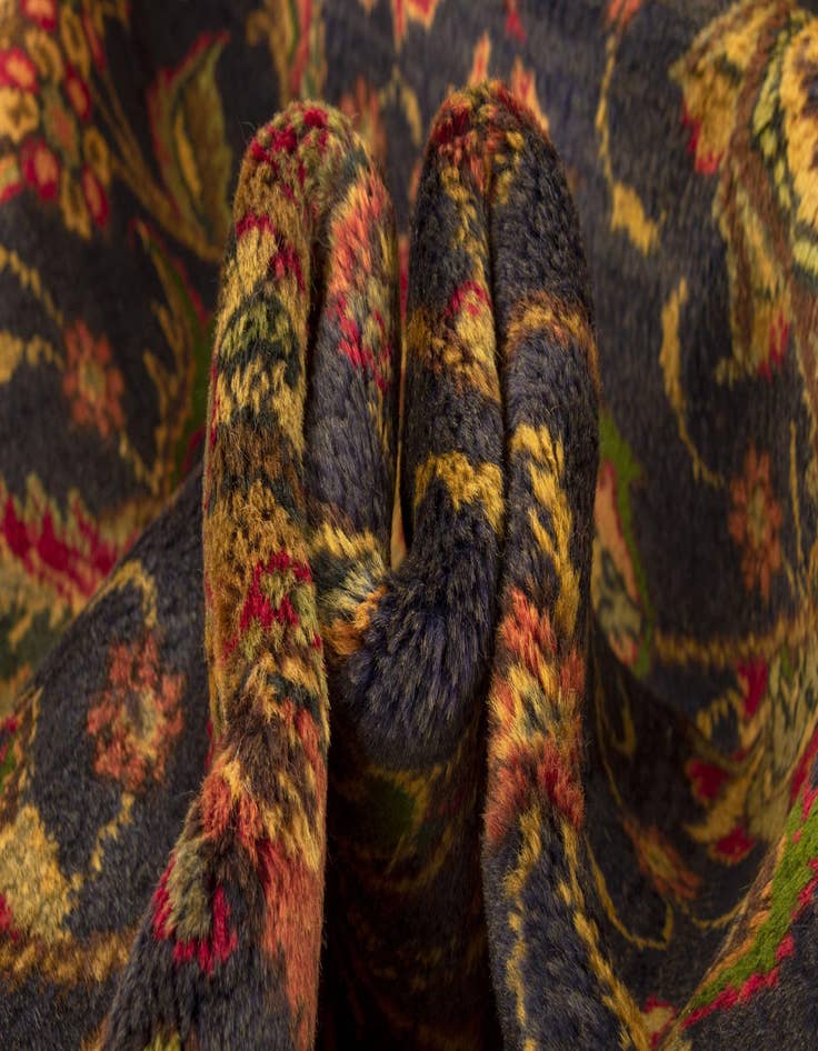 Detail image of  9' 6 x 12' 9  Hand Knotted Tabriz Persian Wool Rug