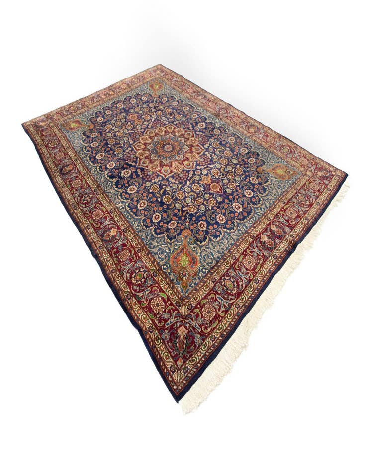 Detail image of  9' 7 x 13'  Hand Knotted Tabriz Persian Wool Rug