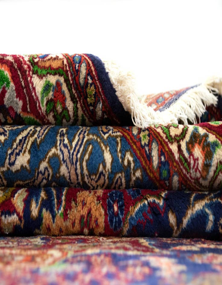 Detail image of  9' 7 x 13'  Hand Knotted Tabriz Persian Wool Rug