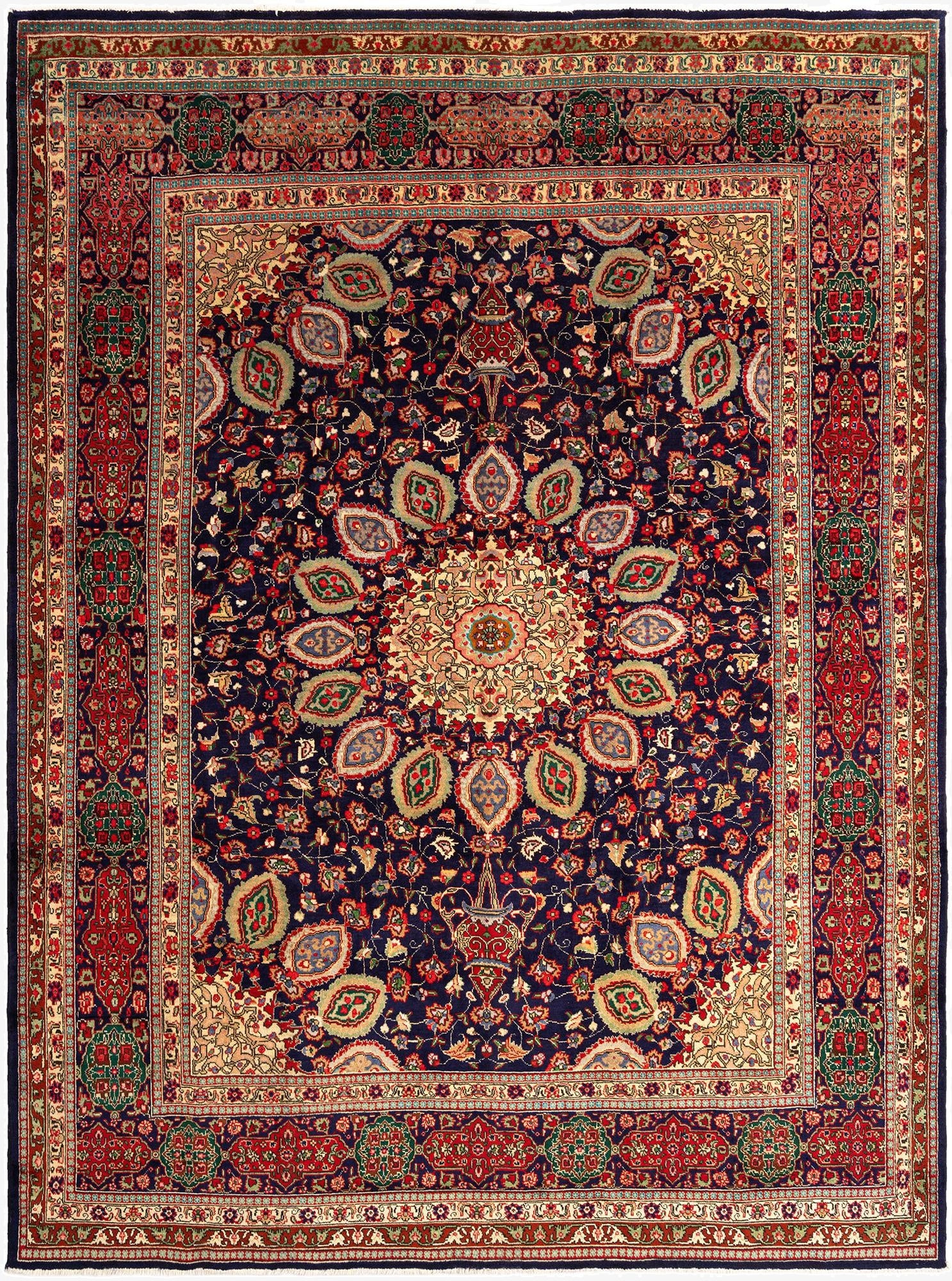  9' 9 x 12' 9 Tabriz Wool Rug