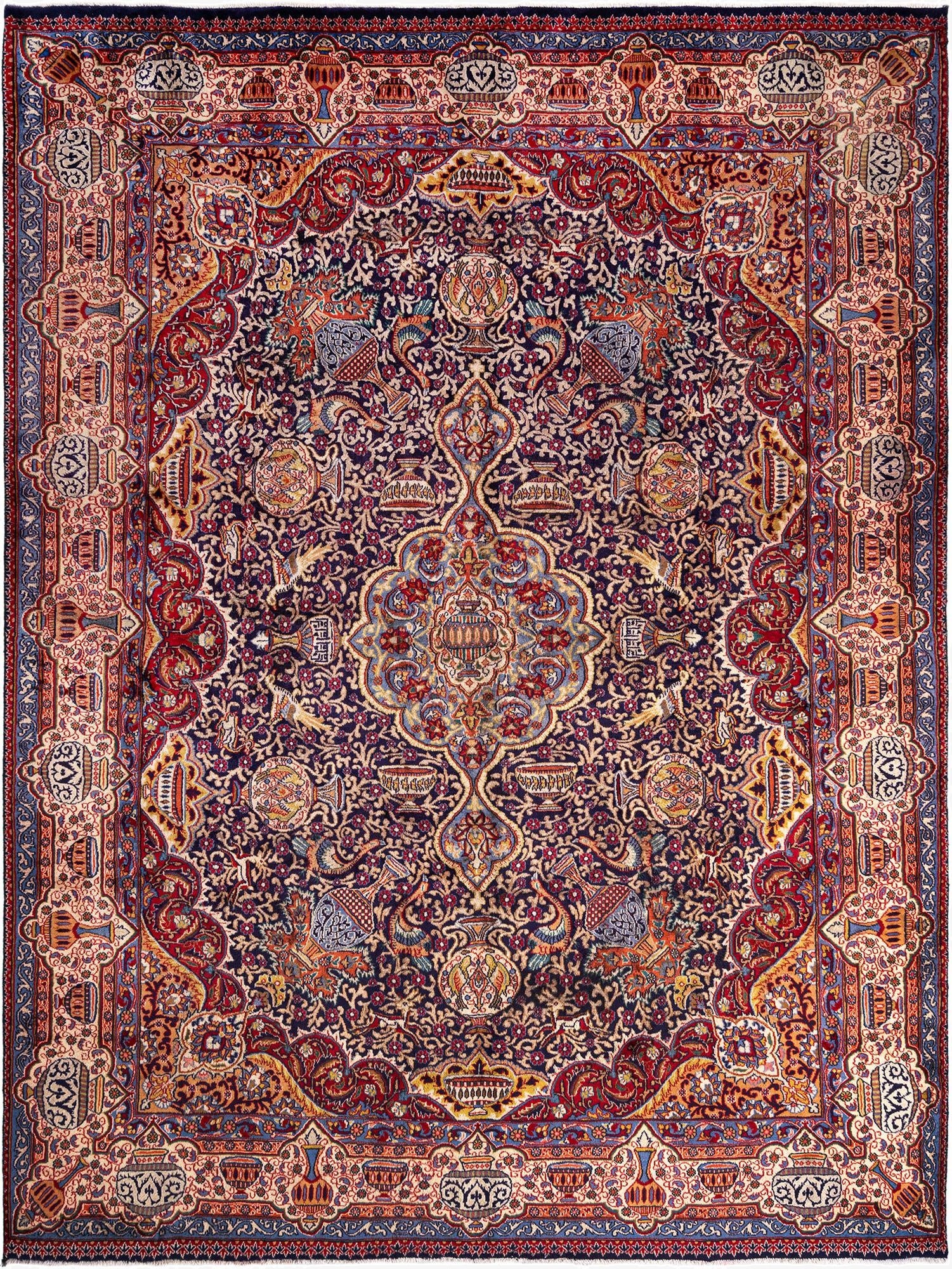  9' 5 x 12' 6 Tabriz Wool Rug