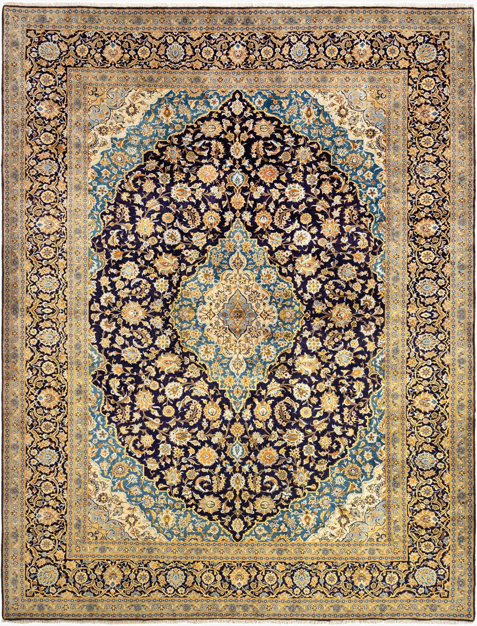  9' 11 x 13' Tabriz Wool Rug