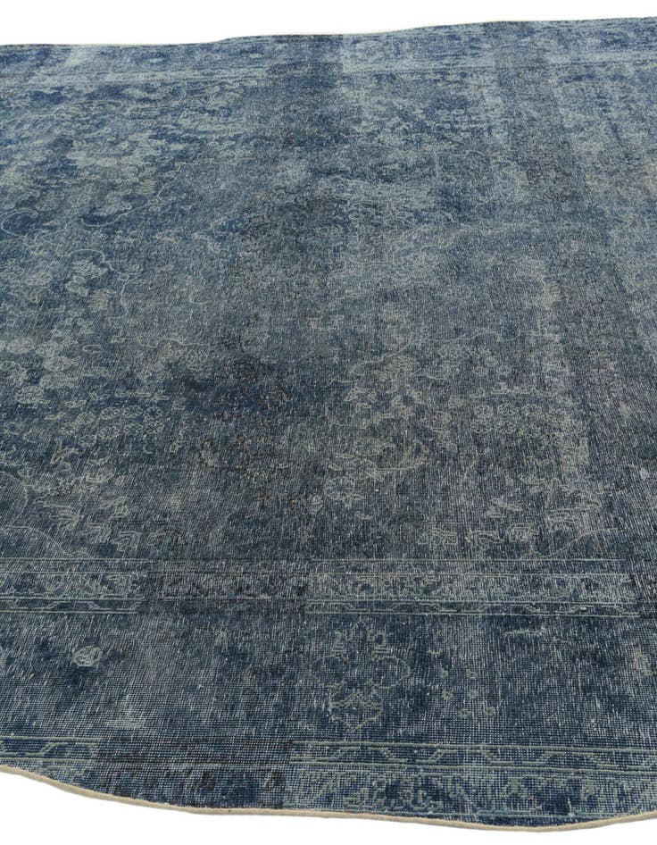 Detail image of  9' 5 x 13'  Hand Knotted Ultra Vintage Persian Wool Rug