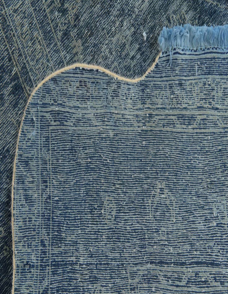 Detail image of  9' 5 x 13'  Hand Knotted Ultra Vintage Persian Wool Rug