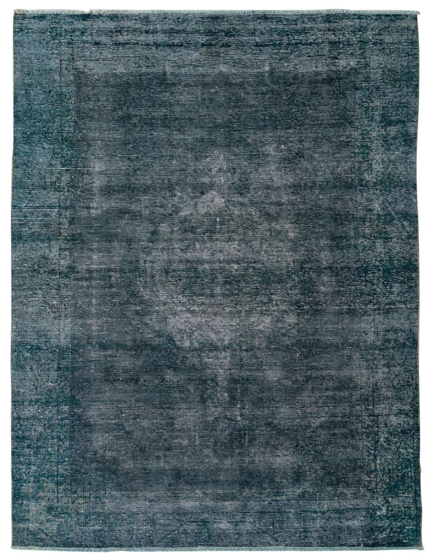 A 6x9 rectangular blue Persian-style rug with a faded vintage medallion pattern, suitable for a living room.
