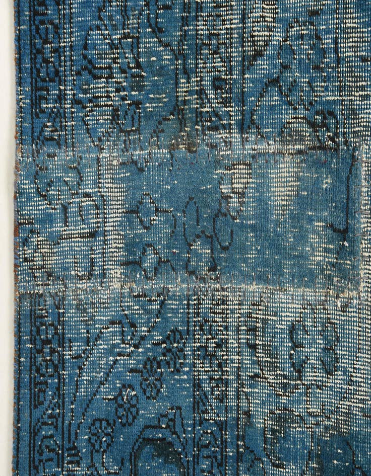 Detail image of  8' 1 x 9' 5  Hand Knotted Ultra Vintage Persian Wool Rug