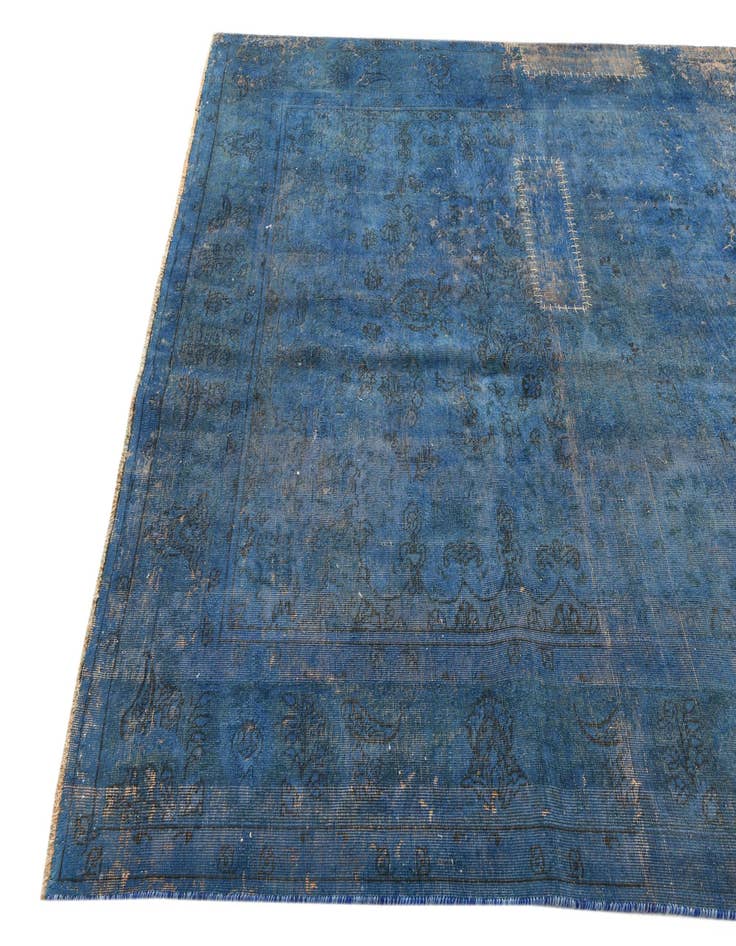 Detail image of  6' 8 x 9' 1  Hand Knotted Ultra Vintage Persian Wool Rug