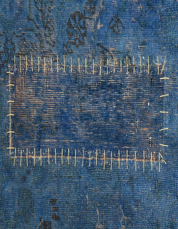 Detail image of  6' 8 x 9' 1  Hand Knotted Ultra Vintage Persian Wool Rug