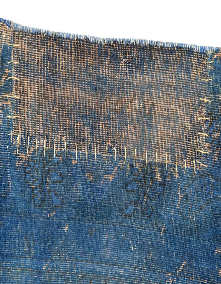 Detail image of  6' 8 x 9' 1  Hand Knotted Ultra Vintage Persian Wool Rug