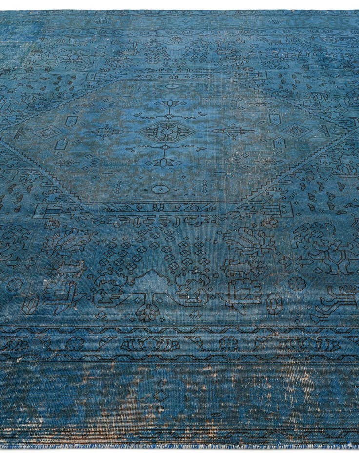 Detail image of  9' 4 x 12' 4  Hand Knotted Ultra Vintage Persian Wool Rug