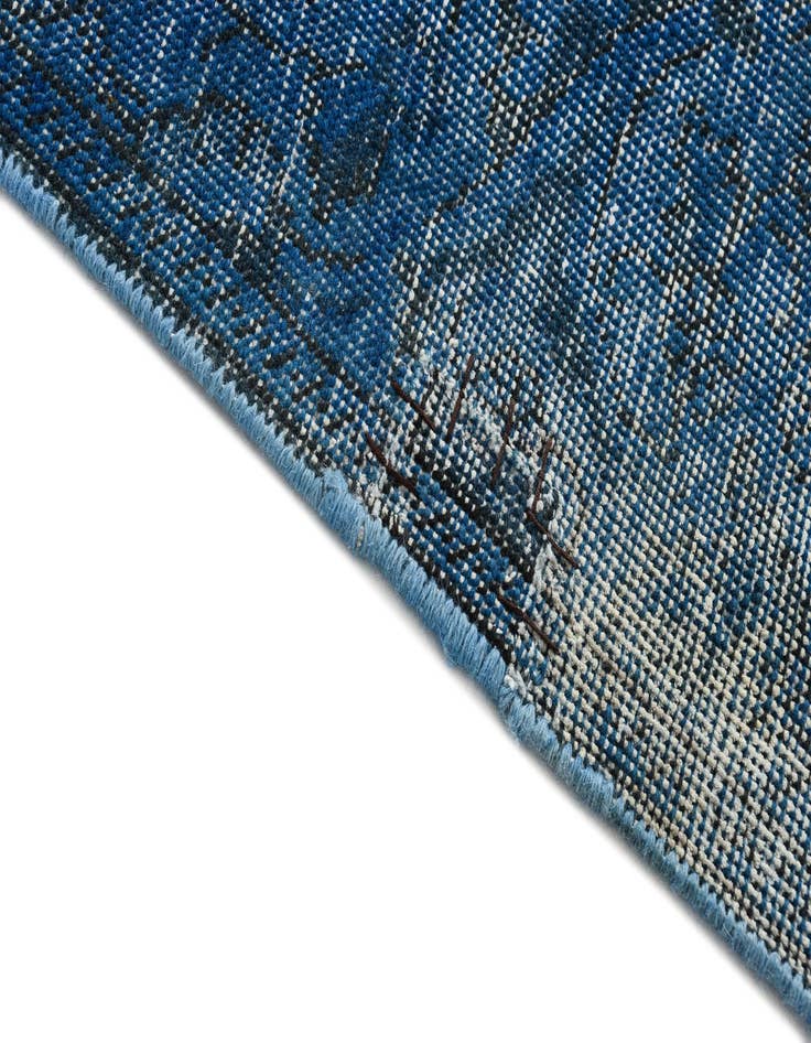 Detail image of  9' 4 x 13'  Hand Knotted Ultra Vintage Persian Wool Rug