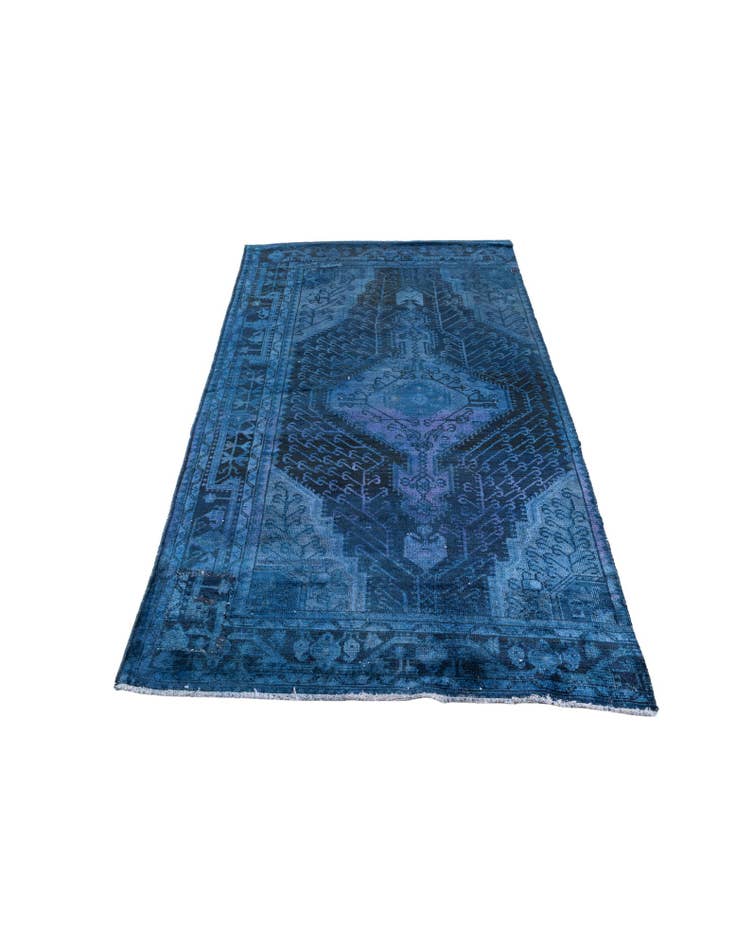 Detail image of  3' 10 x 7' 1  Hand Knotted Ultra Vintage Persian Wool Rug