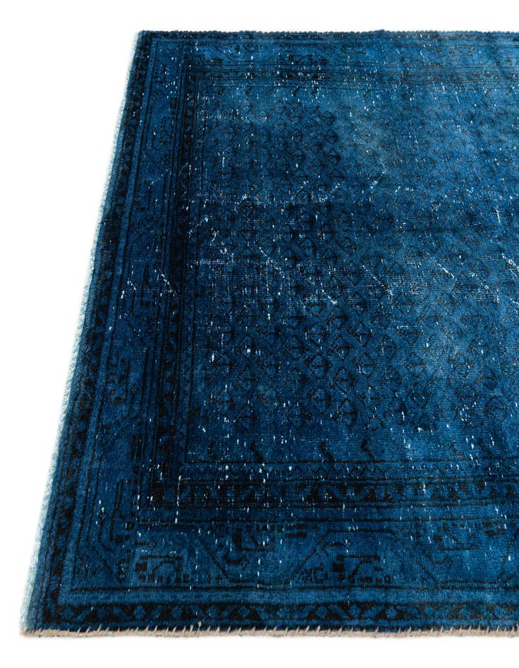 Detail image of  4' 3 x 6' 2  Hand Knotted Ultra Vintage Persian Wool Rug