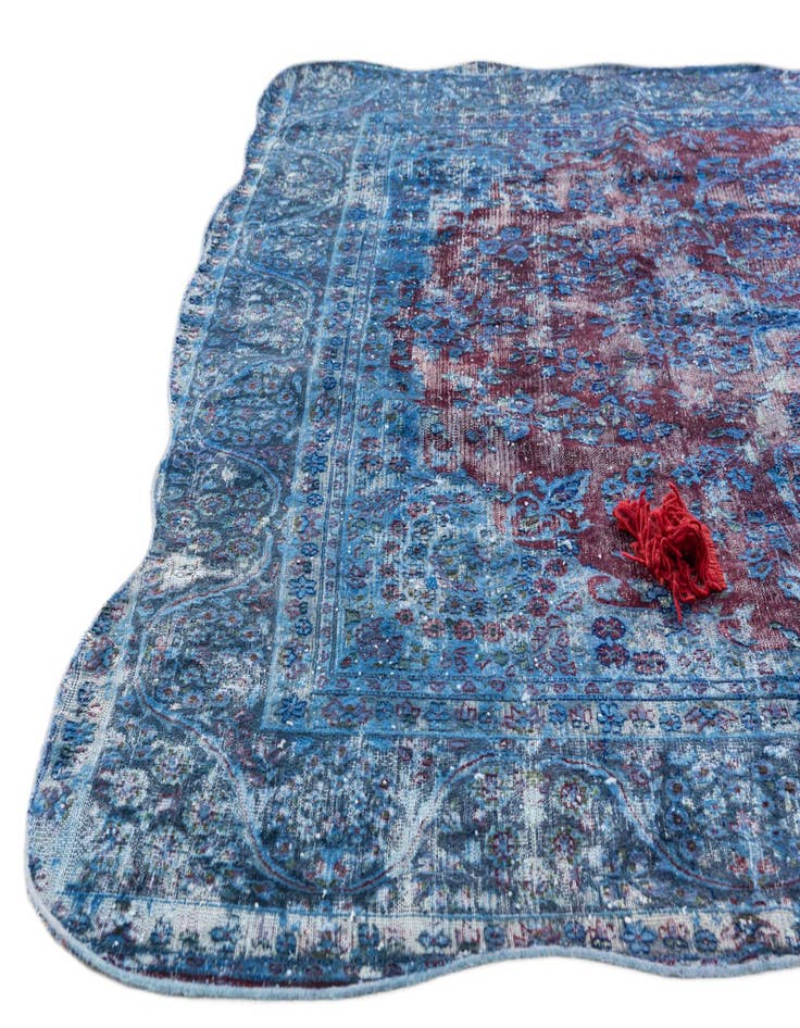 Detail image of  7' 6 x 11' 2  Hand Knotted Ultra Vintage Persian Wool Rug