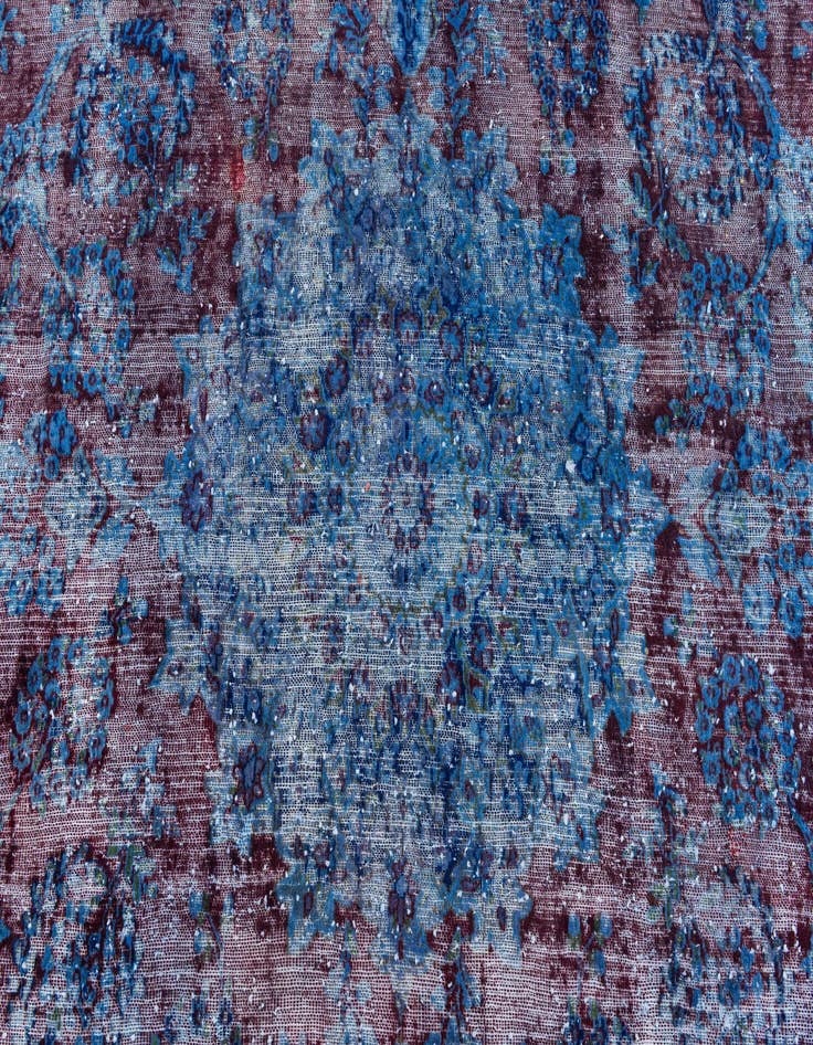 Detail image of  7' 6 x 11' 2  Hand Knotted Ultra Vintage Persian Wool Rug