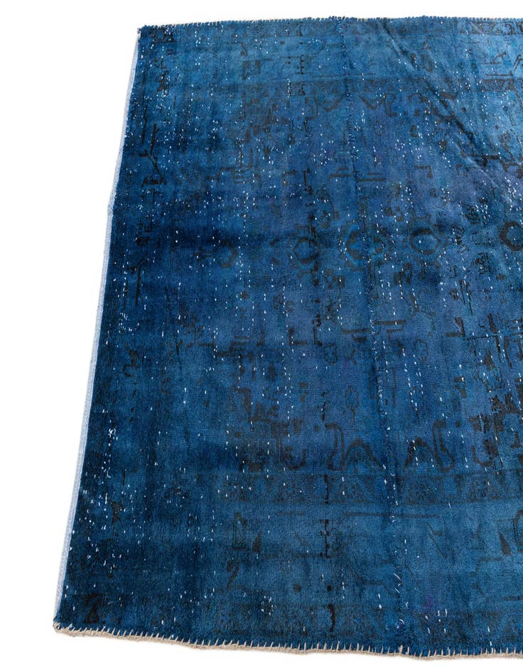 Detail image of  4' 7 x 5' 8  Hand Knotted Ultra Vintage Persian Wool Rug