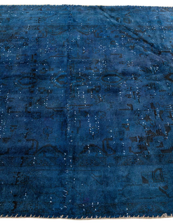 Detail image of  4' 7 x 5' 8  Hand Knotted Ultra Vintage Persian Wool Rug