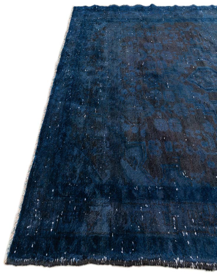 Detail image of  4' 6 x 6'  Hand Knotted Ultra Vintage Persian Wool Rug