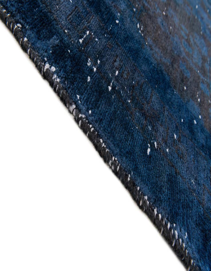 Detail image of  4' 6 x 6'  Hand Knotted Ultra Vintage Persian Wool Rug