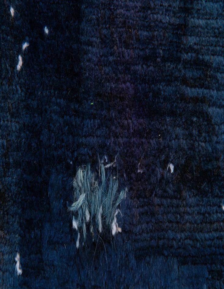 Detail image of  4' 6 x 6'  Hand Knotted Ultra Vintage Persian Wool Rug