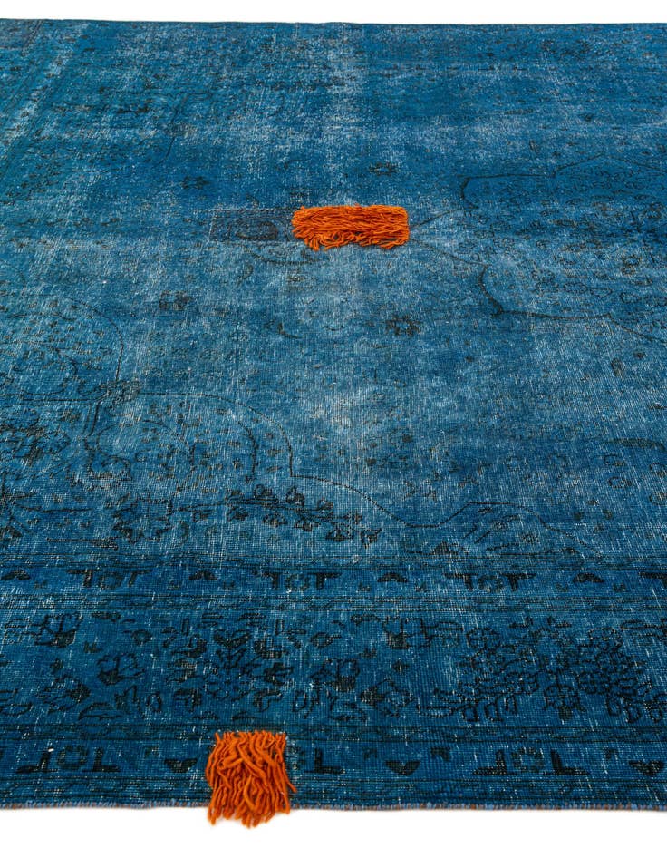 Detail image of  9' 9 x 12' 3  Hand Knotted Ultra Vintage Persian Wool Rug