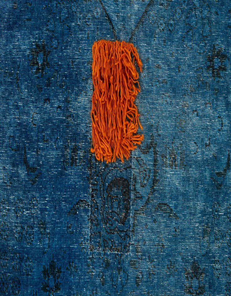 Detail image of  9' 9 x 12' 3  Hand Knotted Ultra Vintage Persian Wool Rug