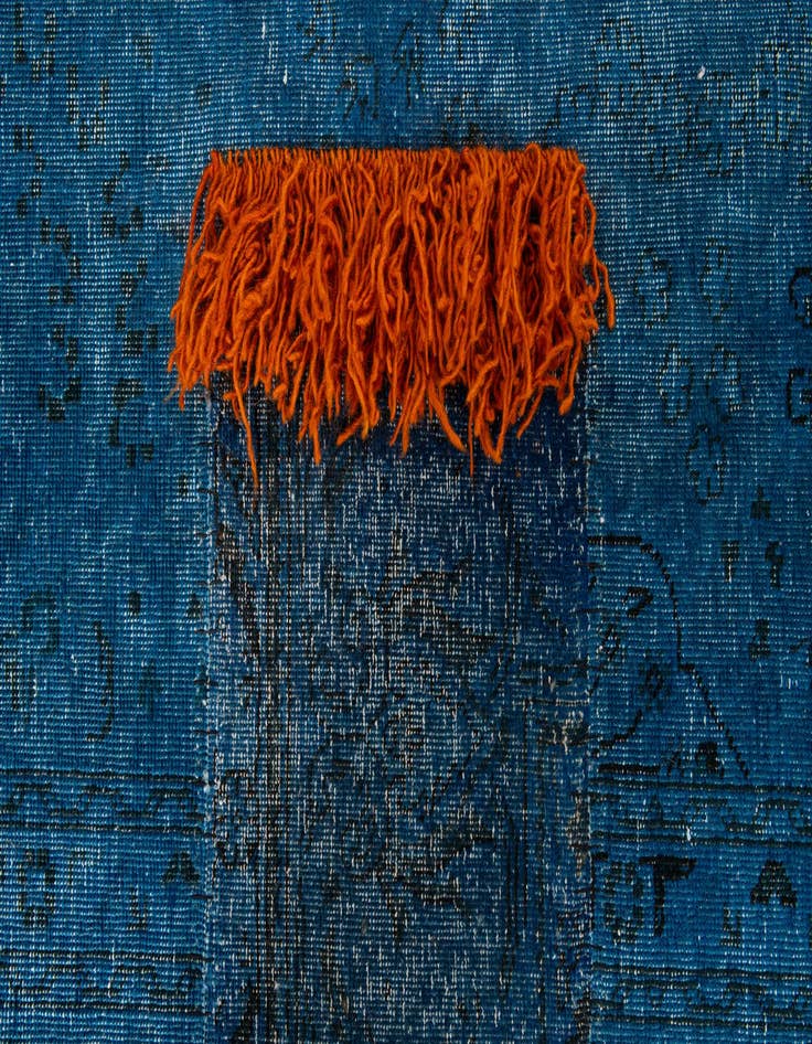 Detail image of  9' 9 x 12' 3  Hand Knotted Ultra Vintage Persian Wool Rug