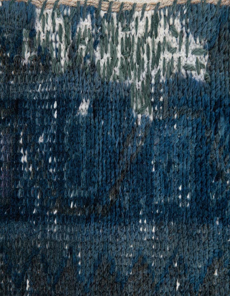 Detail image of  4' 5 x 6' 6  Hand Knotted Ultra Vintage Persian Wool Rug