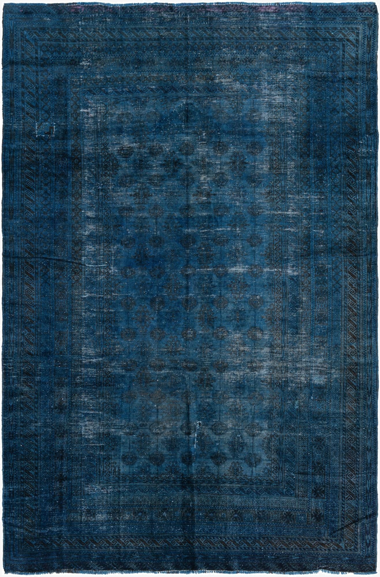  6' 10 x 10' 6  Hand Knotted Ultra Vintage Persian Wool Rug