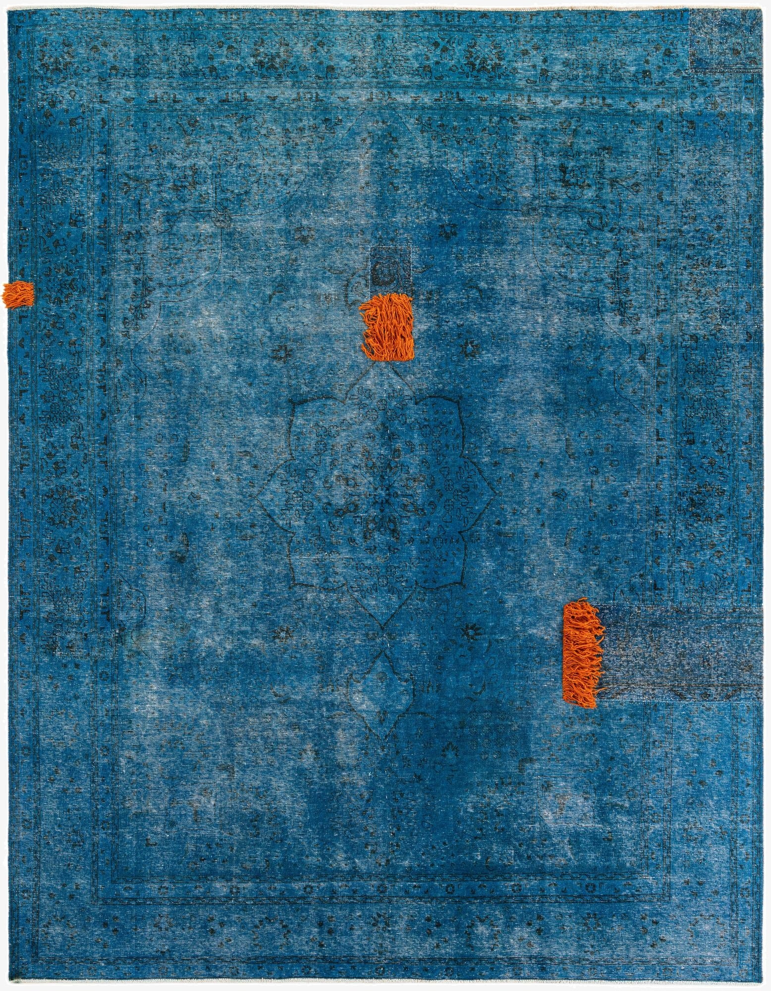  9' 9 x 12' 3  Hand Knotted Ultra Vintage Persian Wool Rug