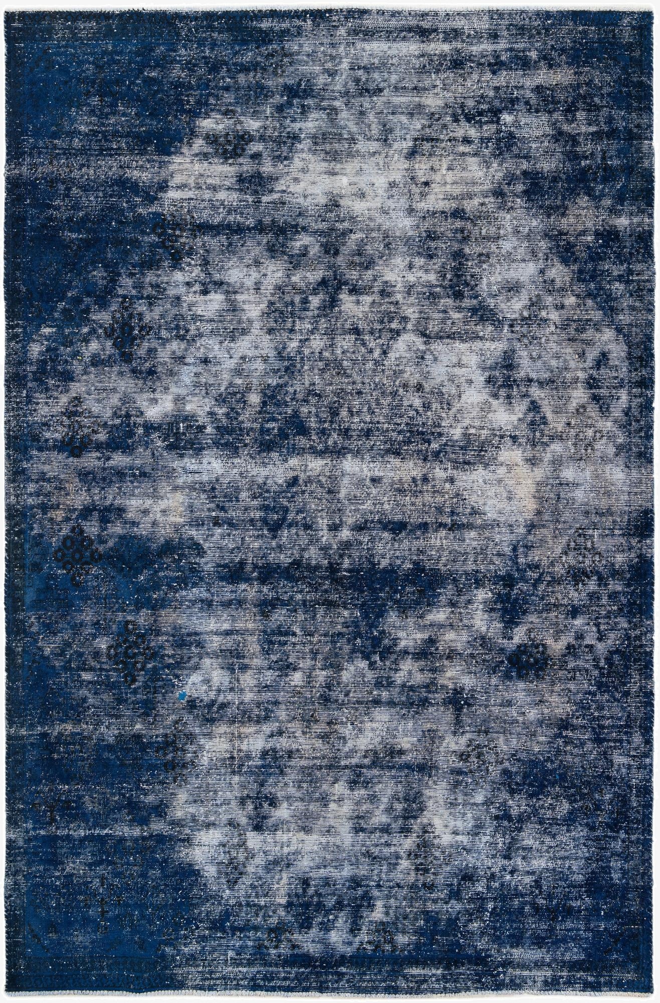  6' 8 x 10' 1  Hand Knotted Ultra Vintage Persian Wool Rug