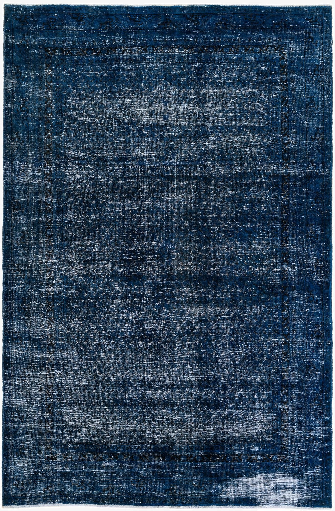  6' 6 x 9' 8  Hand Knotted Ultra Vintage Persian Wool Rug