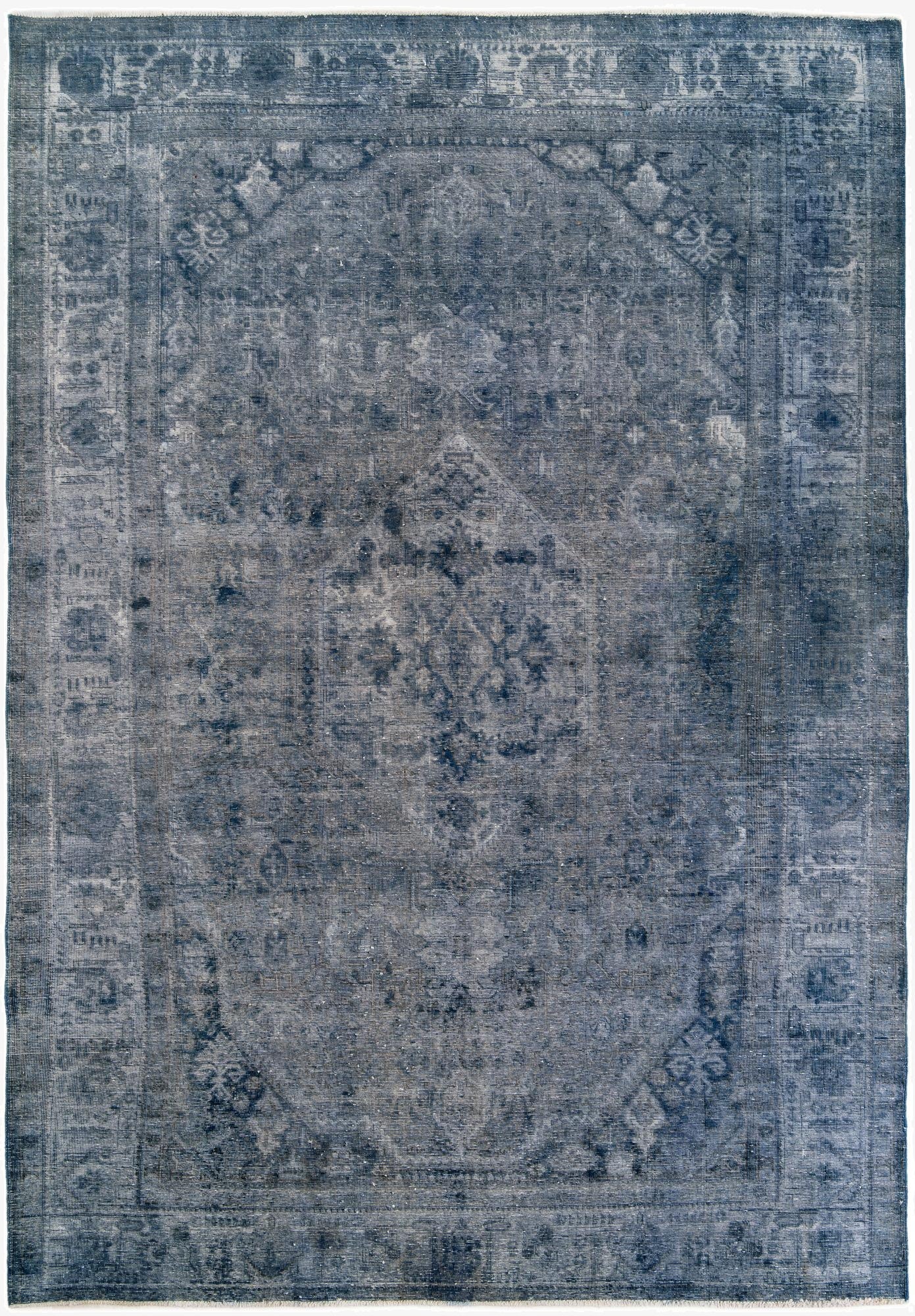  7' 10 x 11' 1  Hand Knotted Ultra Vintage Persian Wool Rug