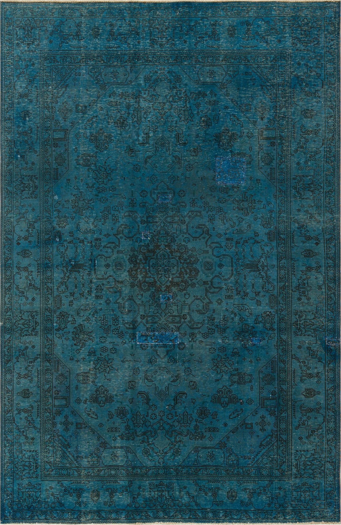  6' 4 x 9'  Hand Knotted Ultra Vintage Persian Wool Rug