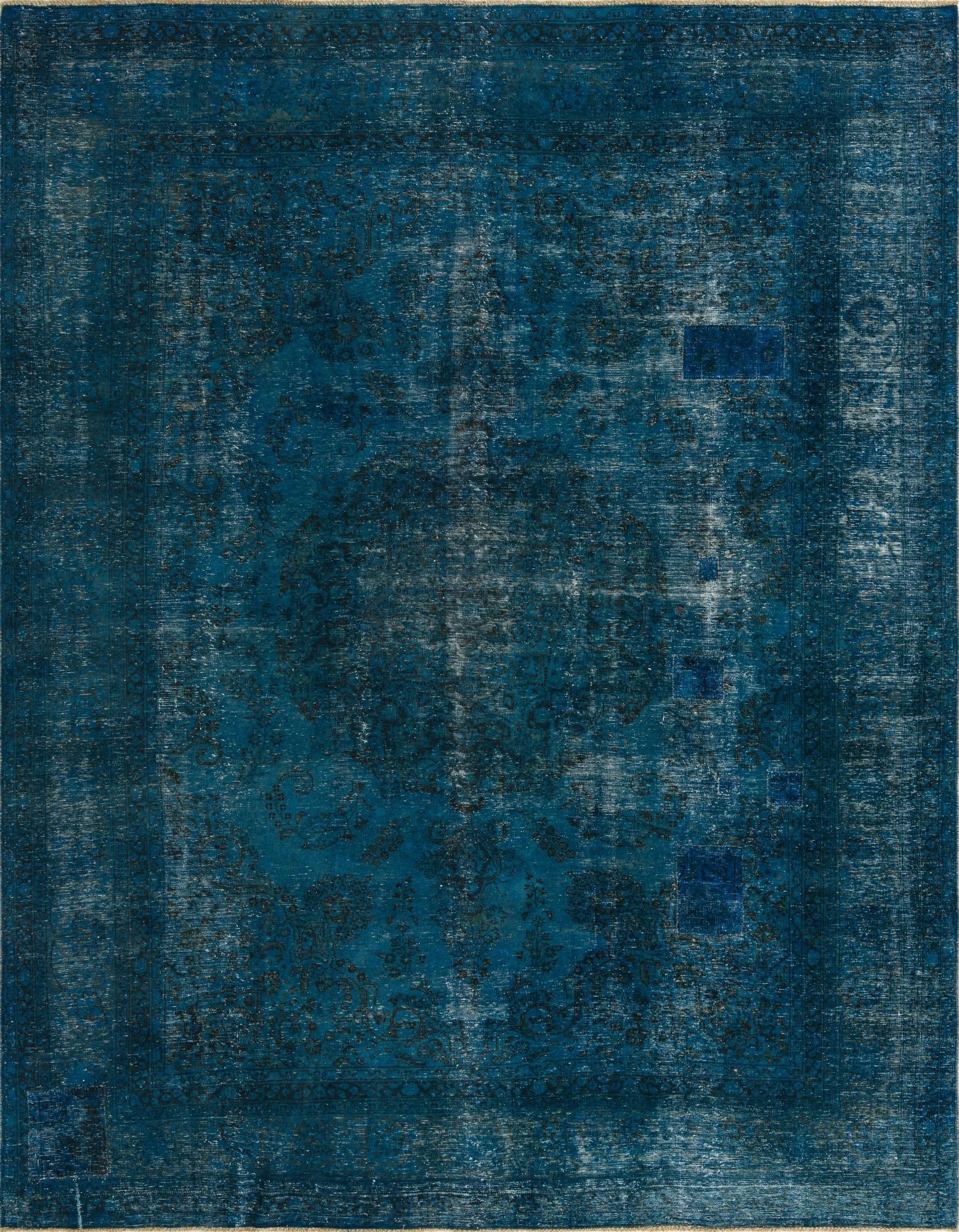  9' 3 x 12' 1  Hand Knotted Ultra Vintage Persian Wool Rug