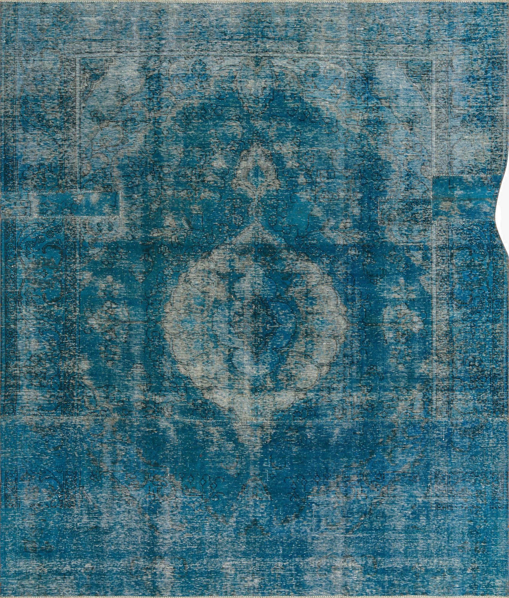  8' 1 x 9' 5  Hand Knotted Ultra Vintage Persian Wool Rug