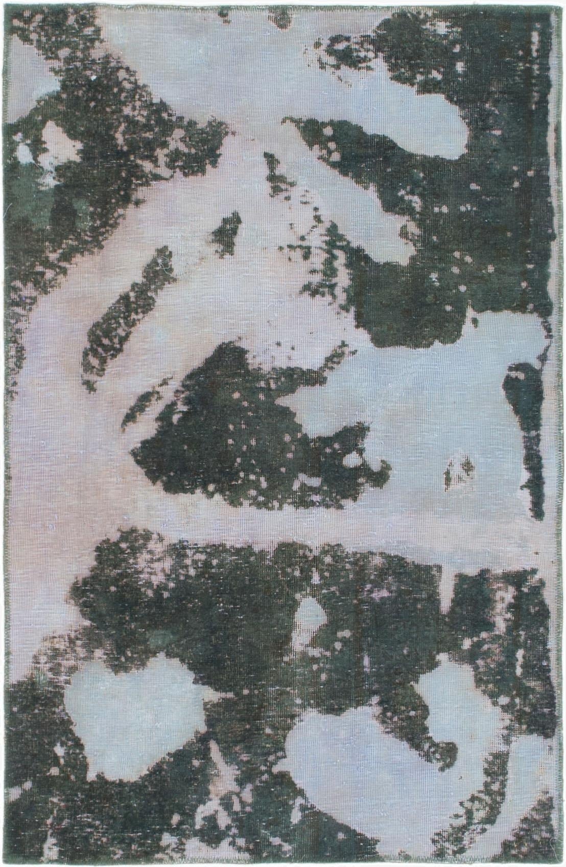  3' 4 x 5'  Hand Knotted Ultra Vintage Persian Wool Rug