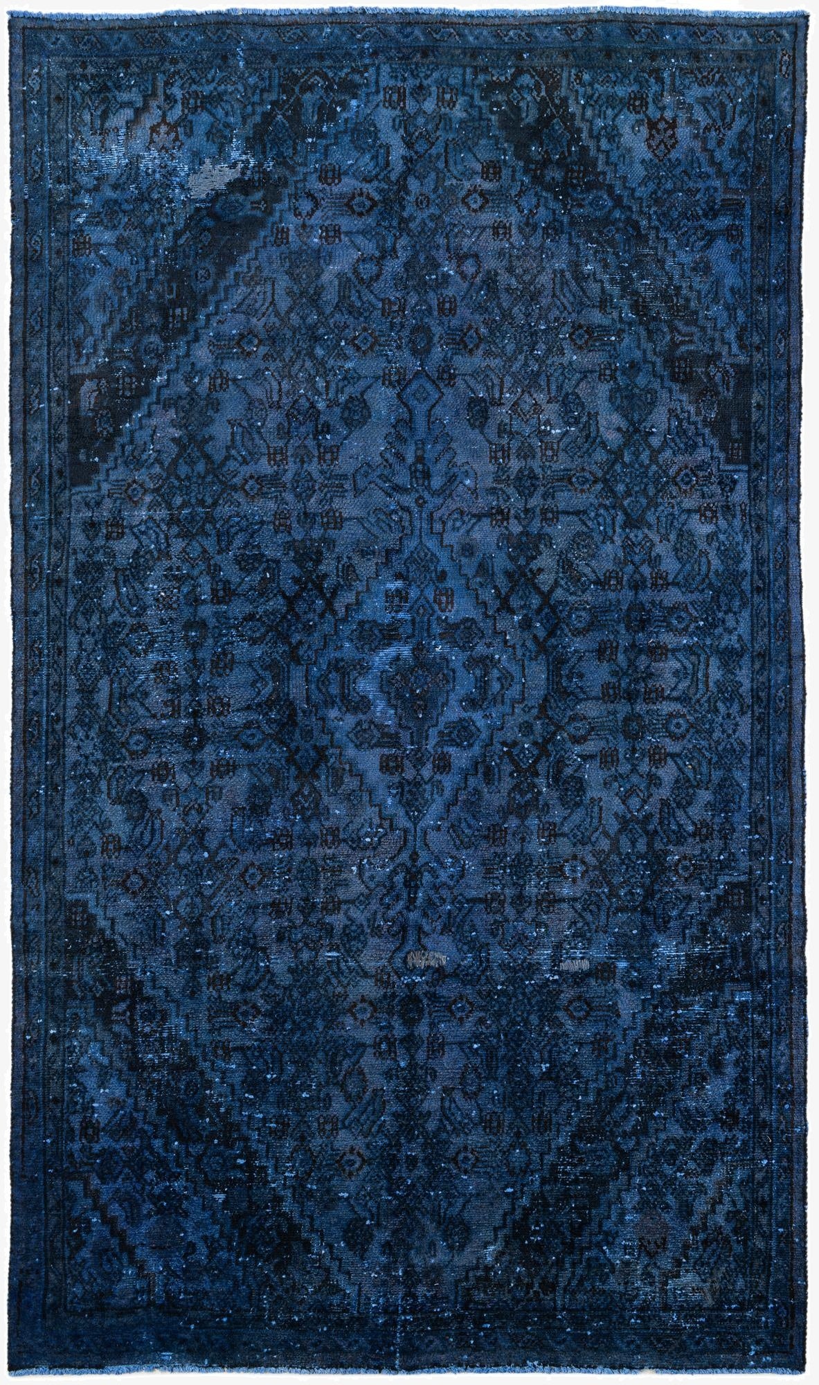  5' 2 x 8' 8  Hand Knotted Ultra Vintage Persian Wool Rug