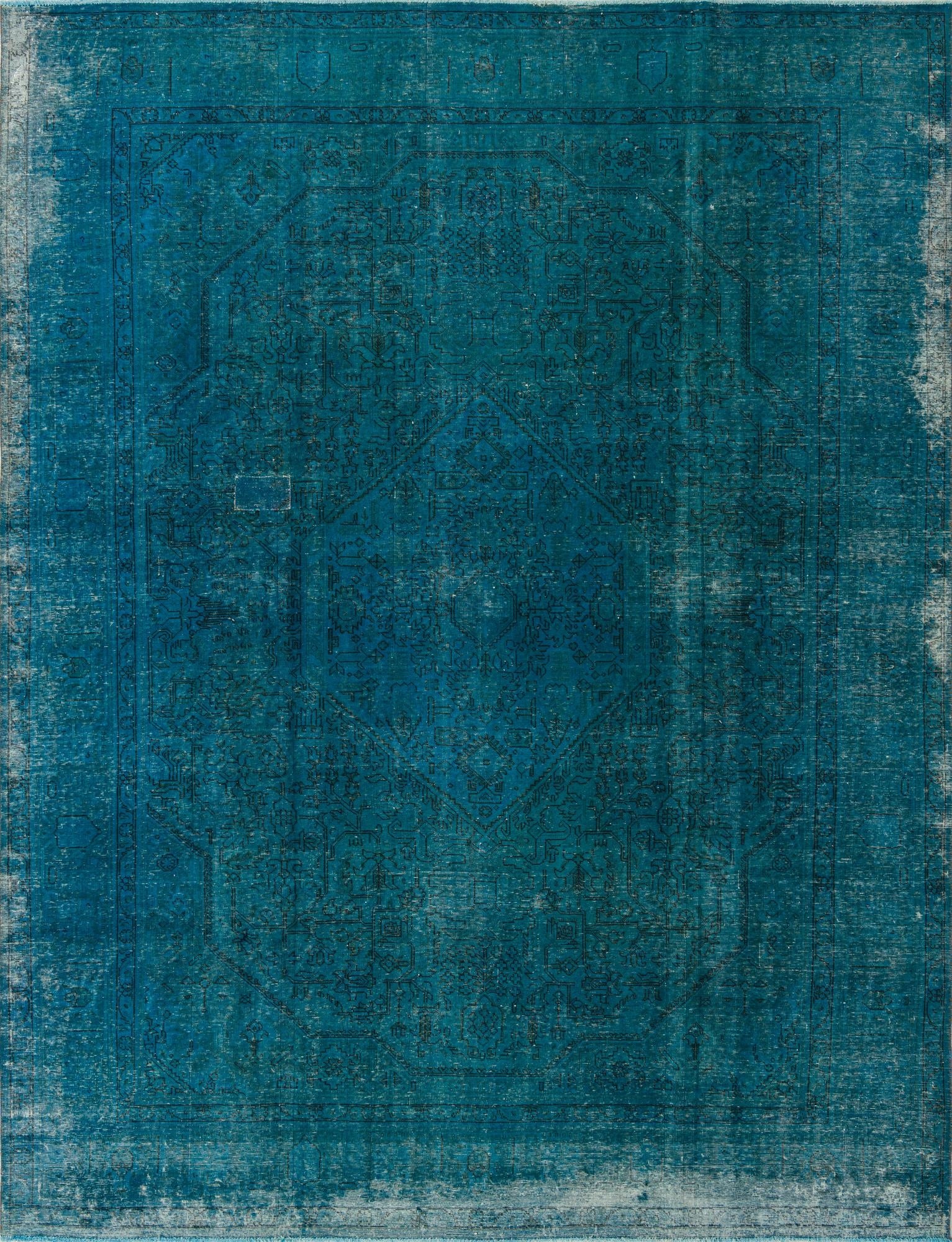  9' 6 x 12' 5  Hand Knotted Ultra Vintage Persian Wool Rug