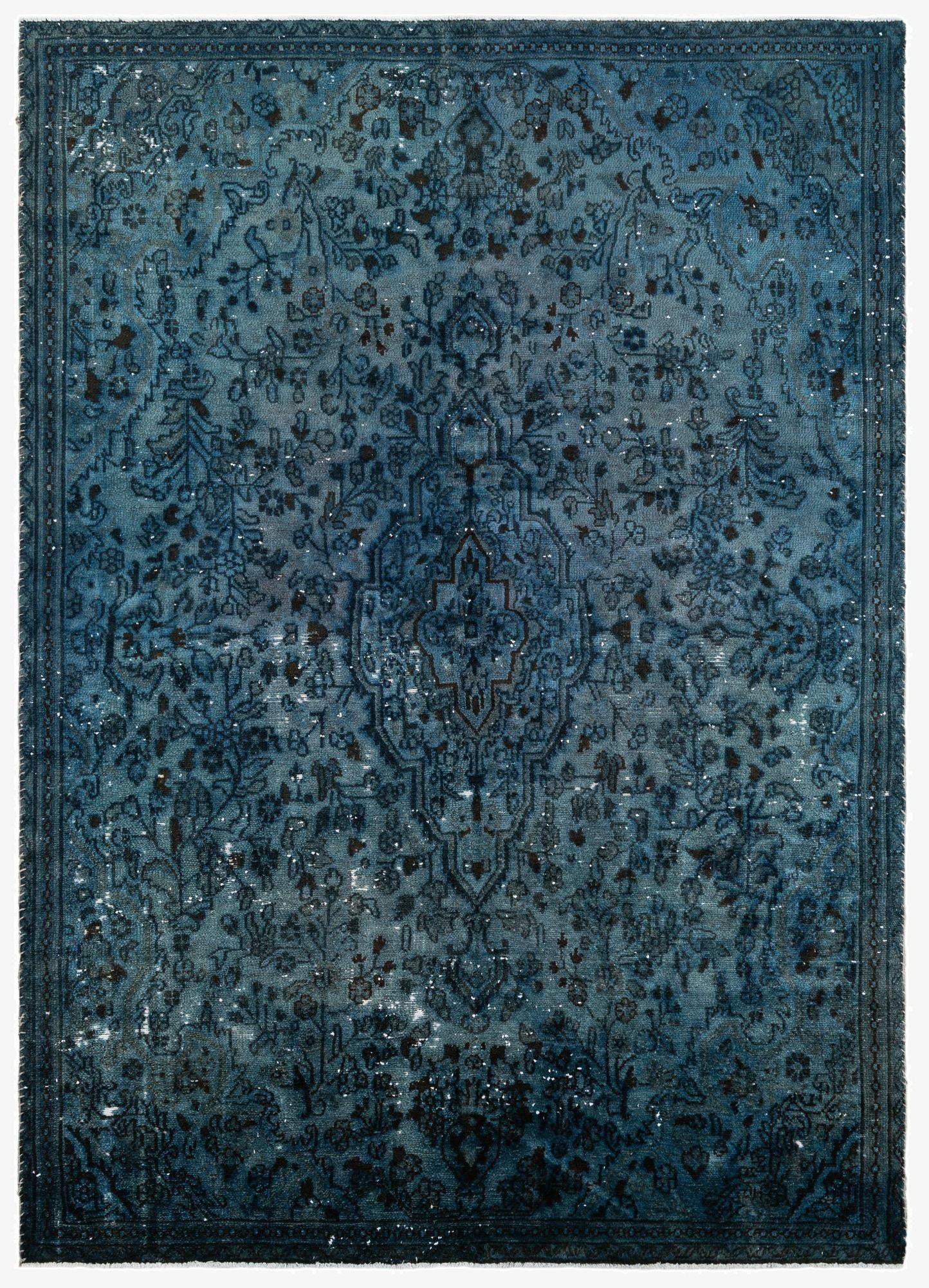  6' 6 x 9' 1  Hand Knotted Ultra Vintage Persian Wool Rug