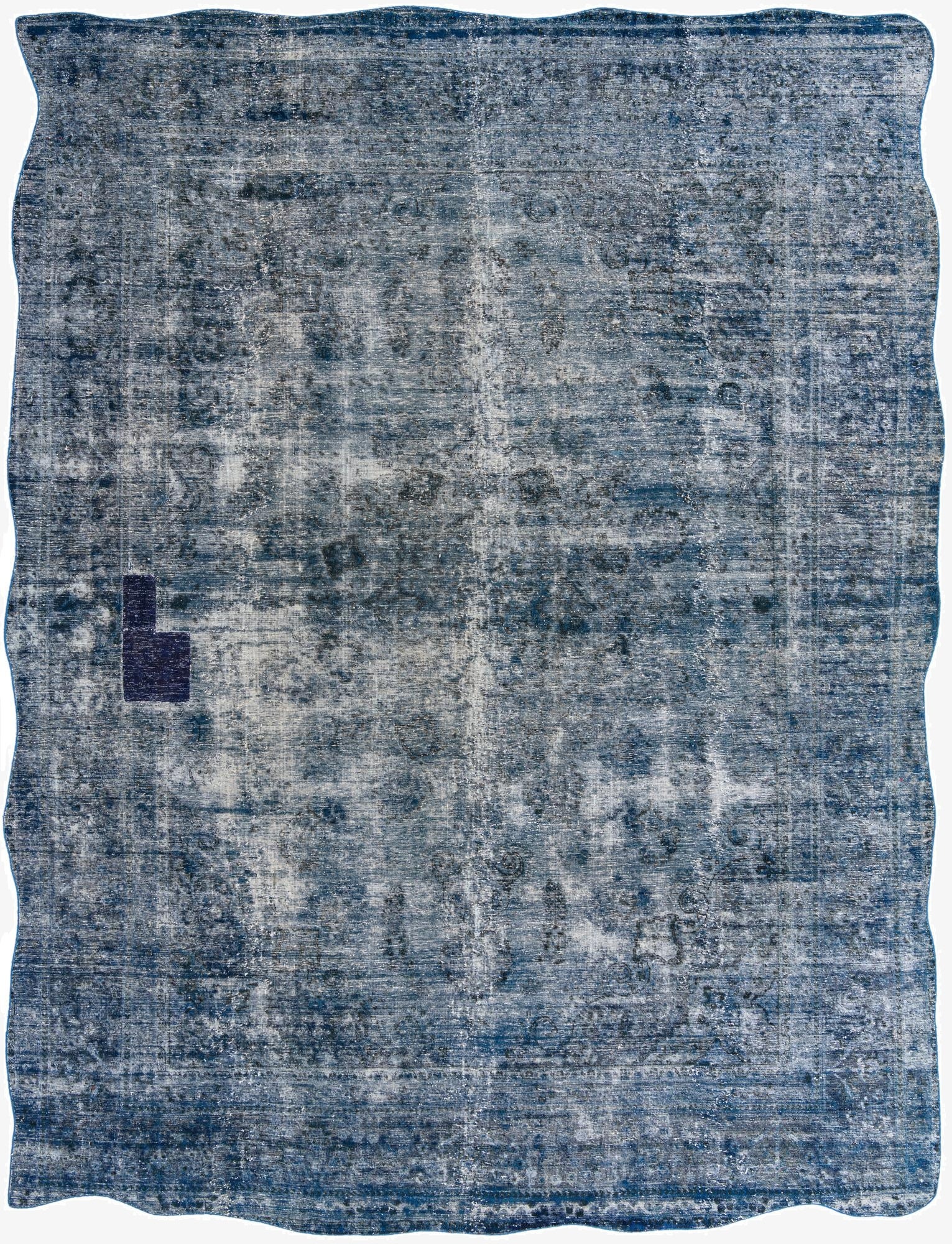  9' 3 x 12' 5  Hand Knotted Ultra Vintage Persian Wool Rug