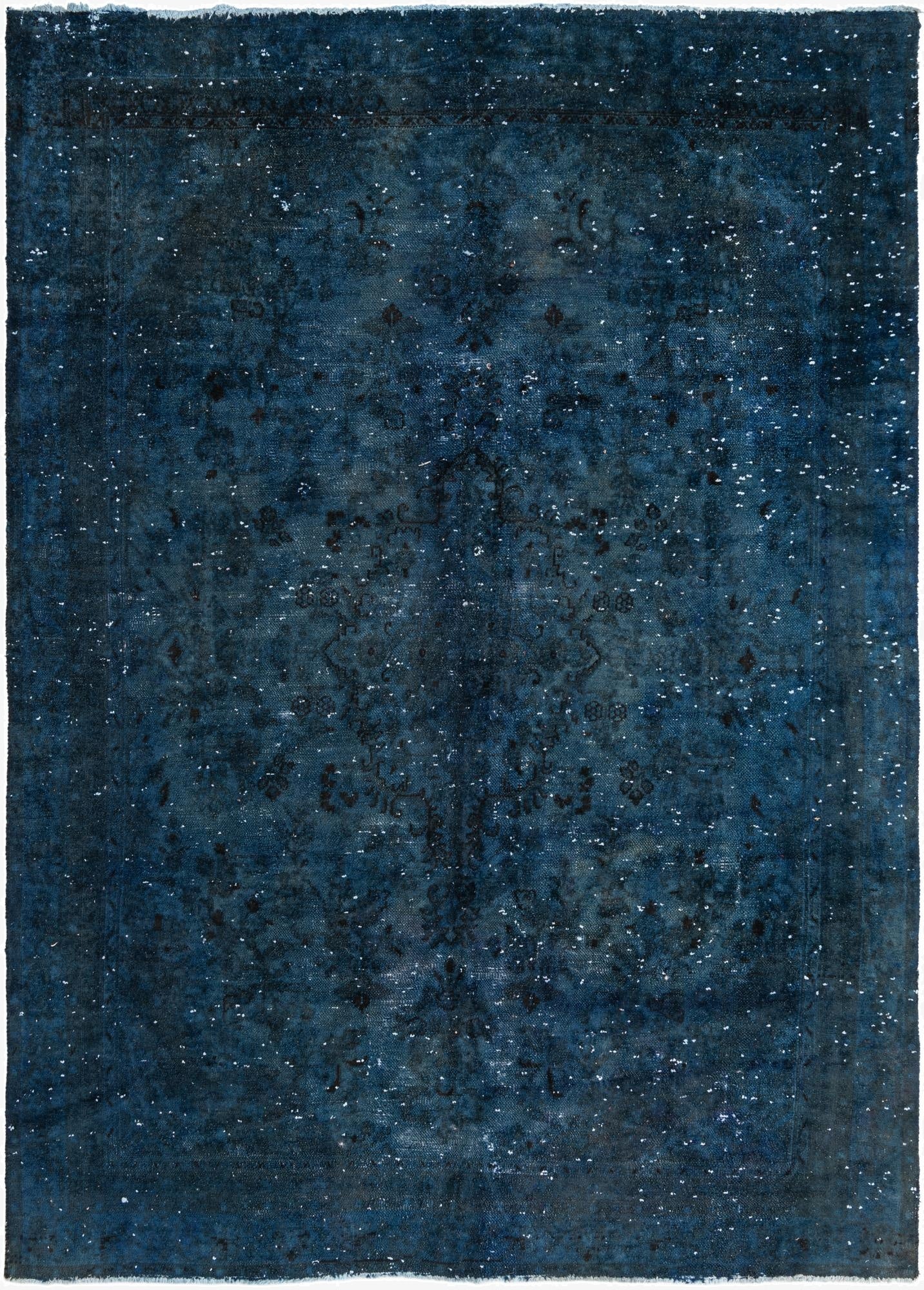  7' 9 x 10' 9  Hand Knotted Ultra Vintage Persian Wool Rug