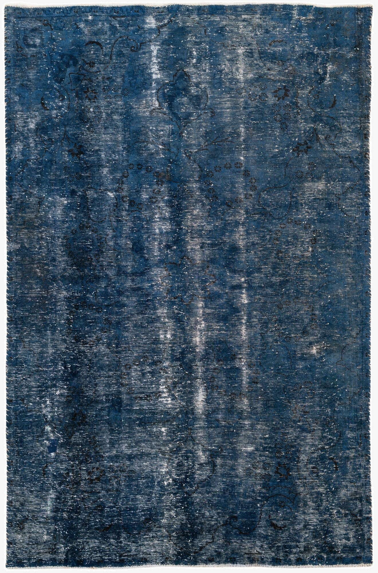  5' 4 x 8' 1  Hand Knotted Ultra Vintage Persian Wool Rug