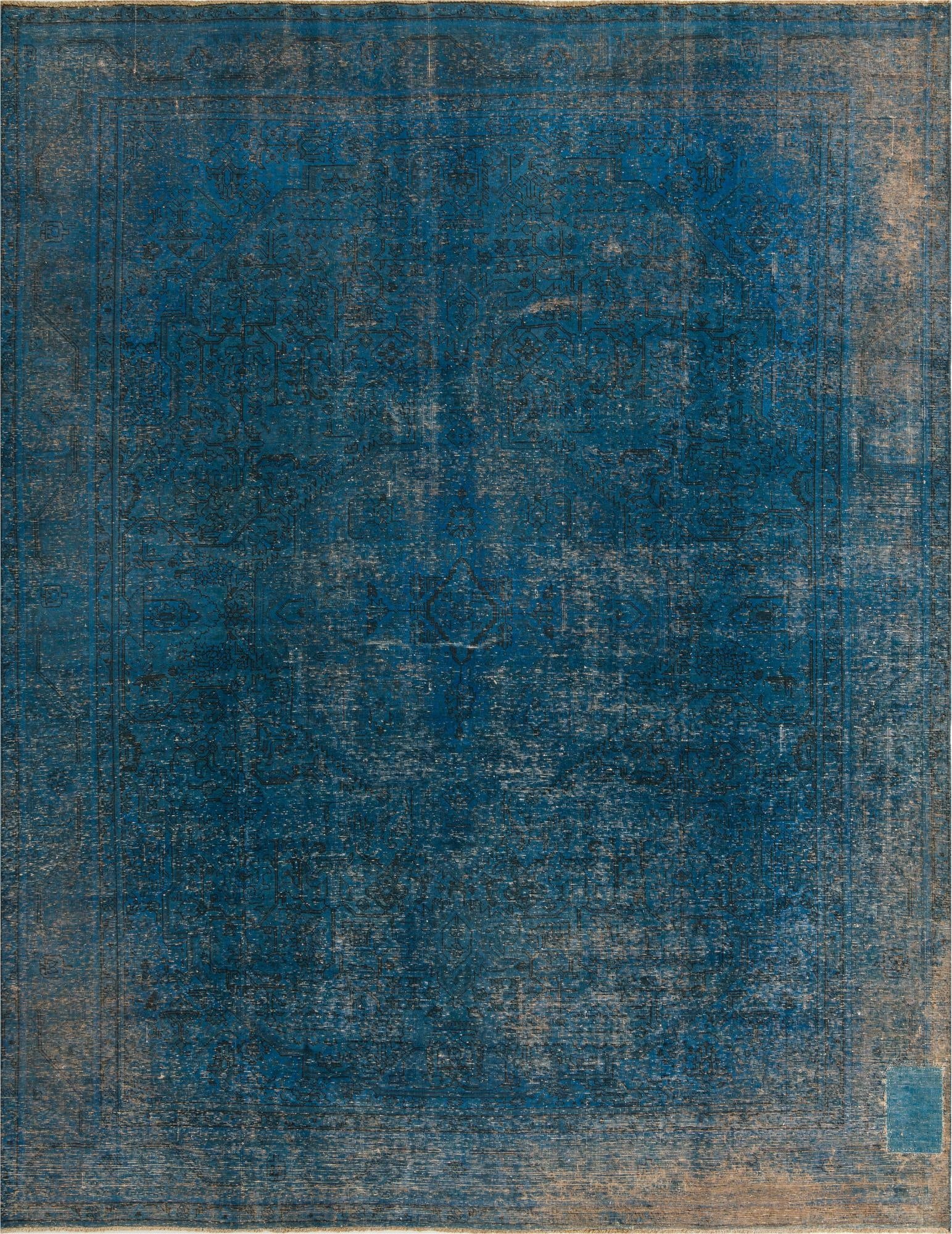  9' 7 x 12' 5  Hand Knotted Ultra Vintage Persian Wool Rug