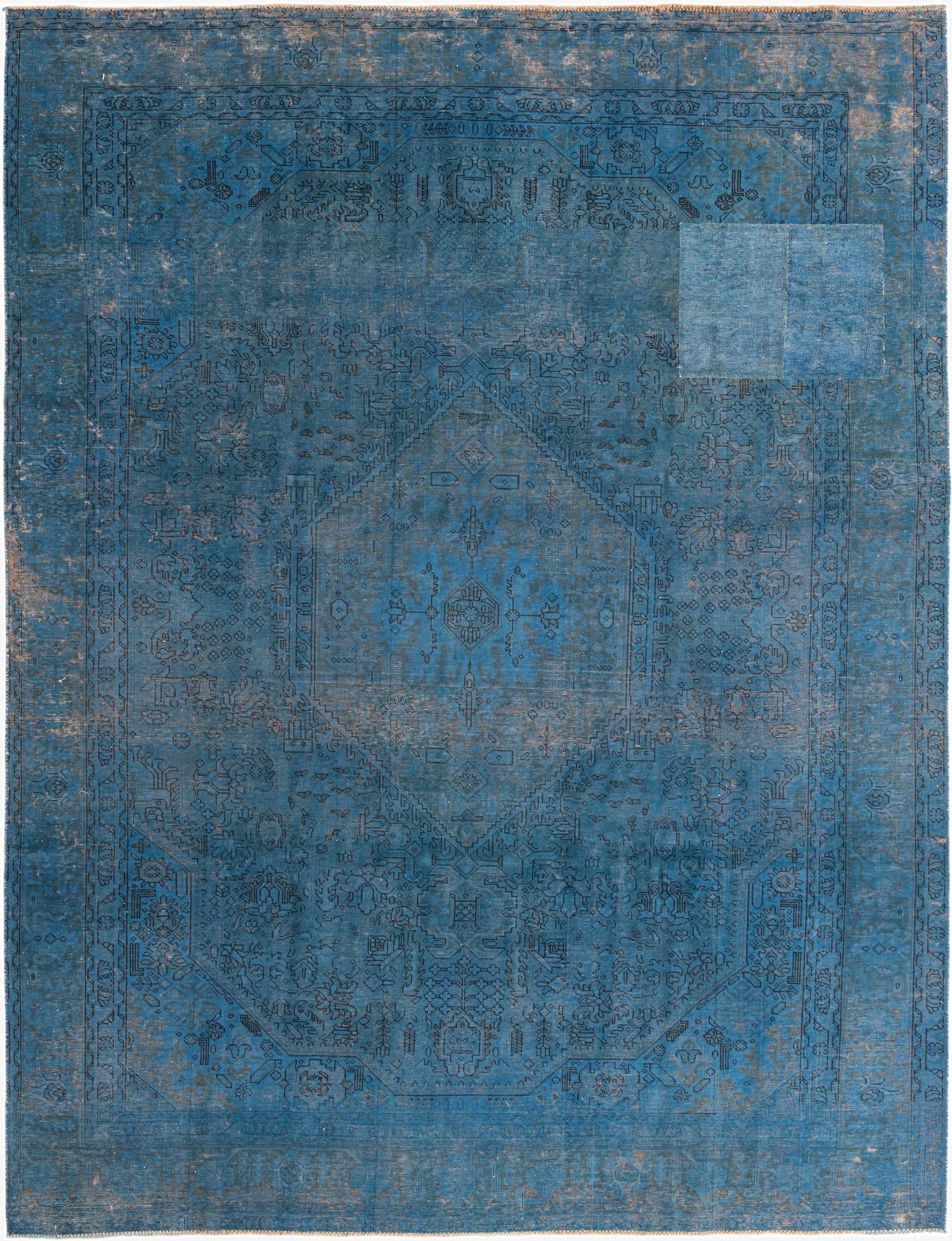  9' 4 x 12' 4  Hand Knotted Ultra Vintage Persian Wool Rug