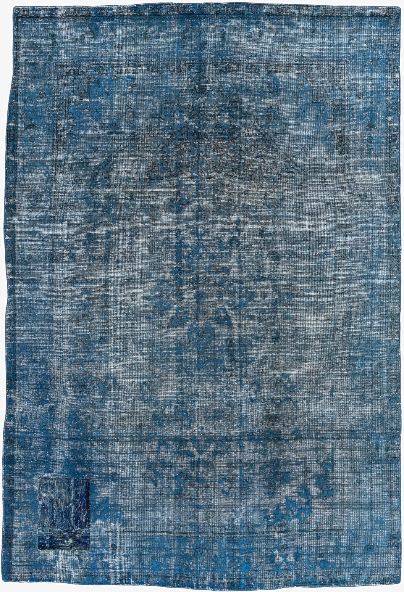  6' 6 x 9' 8  Hand Knotted Ultra Vintage Persian Wool Rug