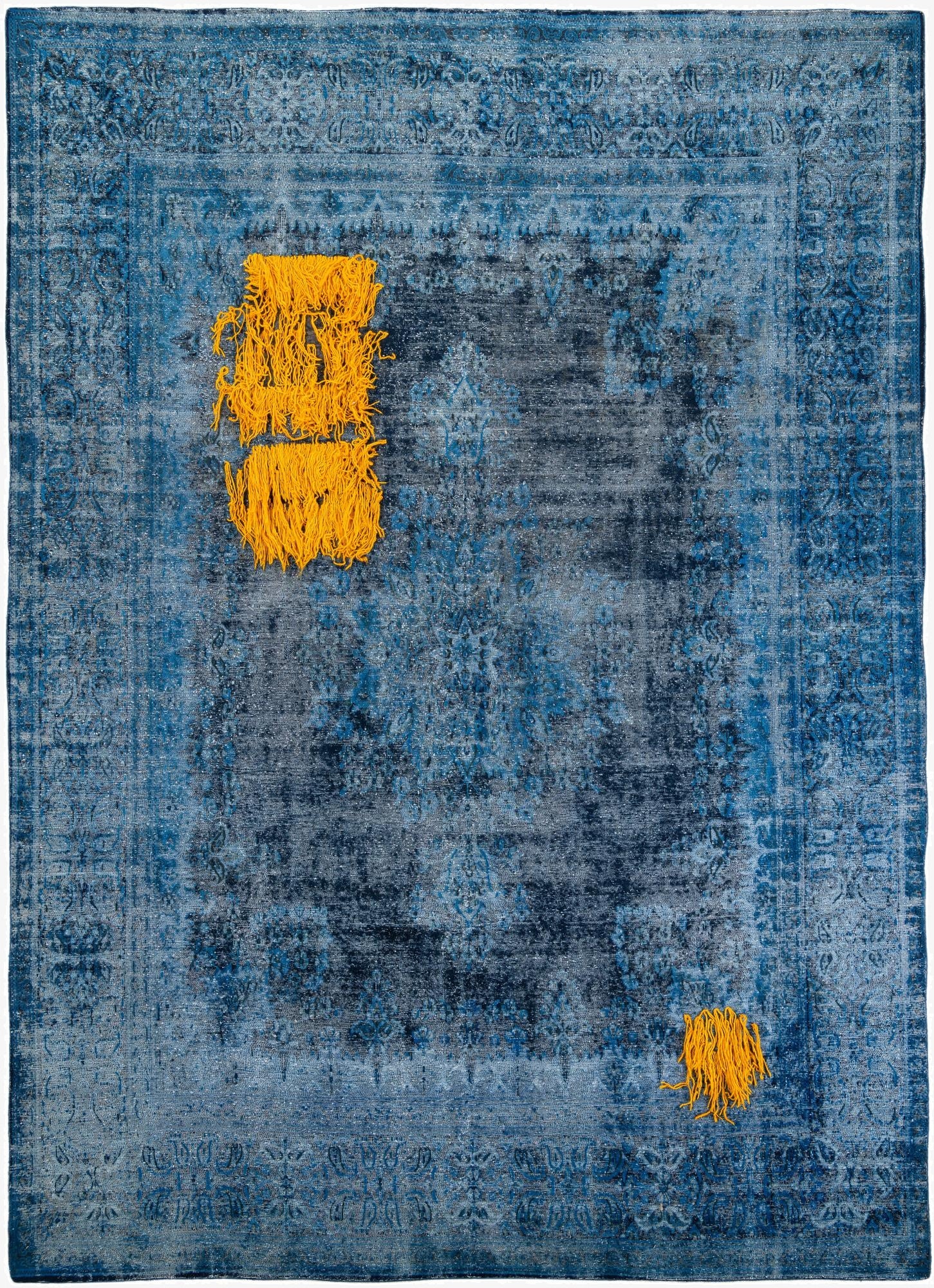  9' 5 x 13' 2  Hand Knotted Ultra Vintage Persian Wool Rug