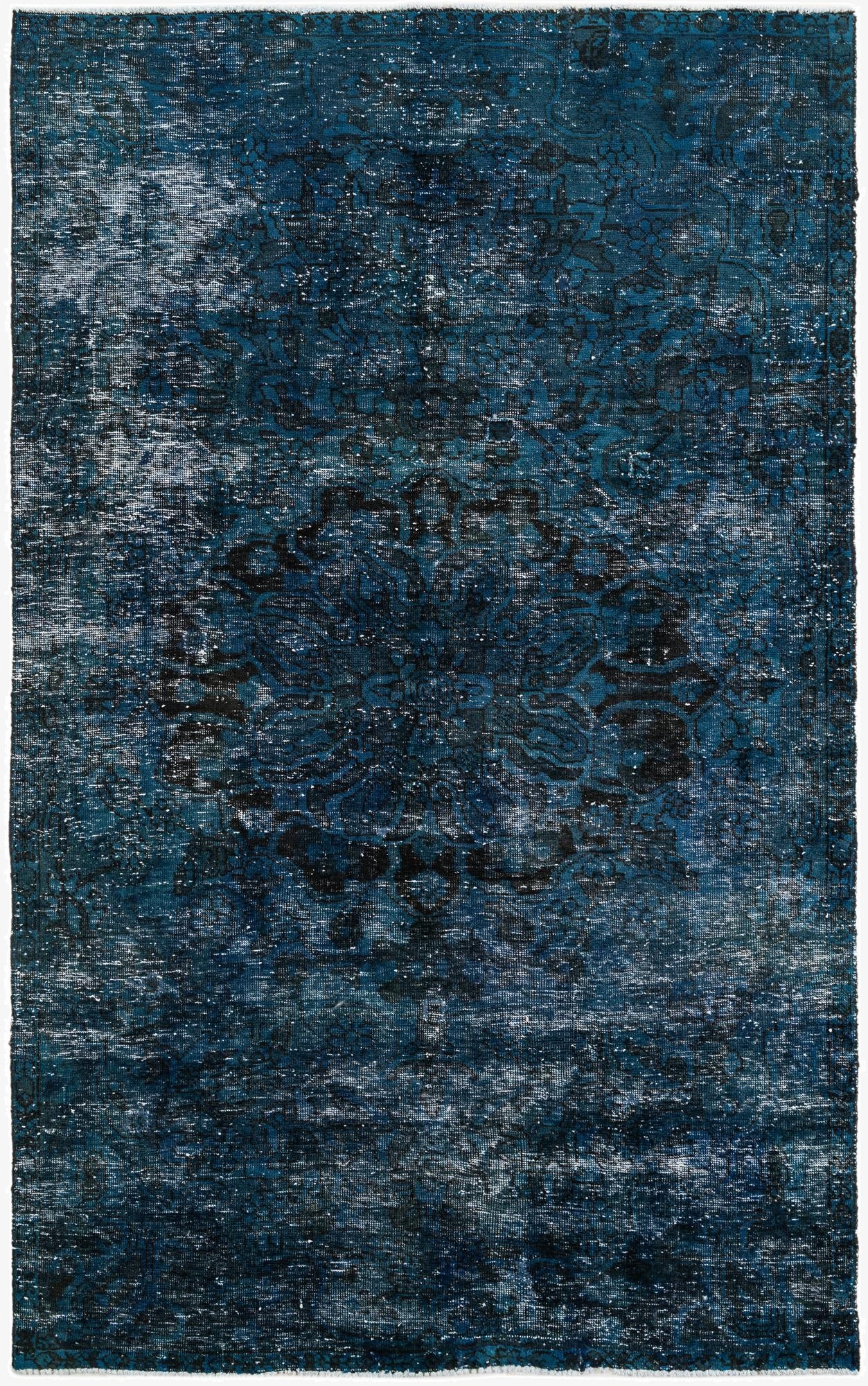  5' 6 x 8' 10  Hand Knotted Ultra Vintage Persian Wool Rug