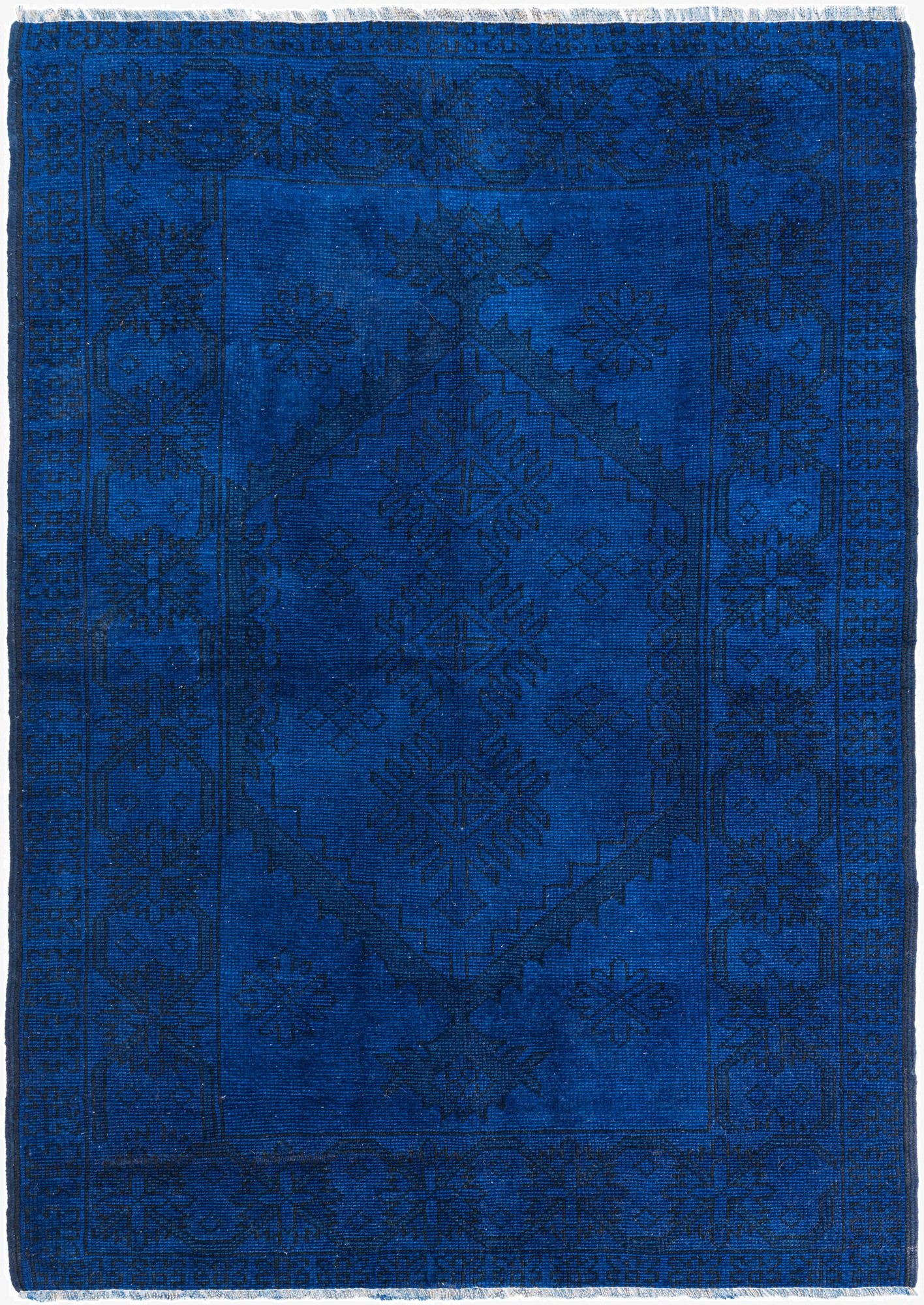  4' 3 x 5' 10  Hand Knotted Ultra Vintage Persian Wool Rug