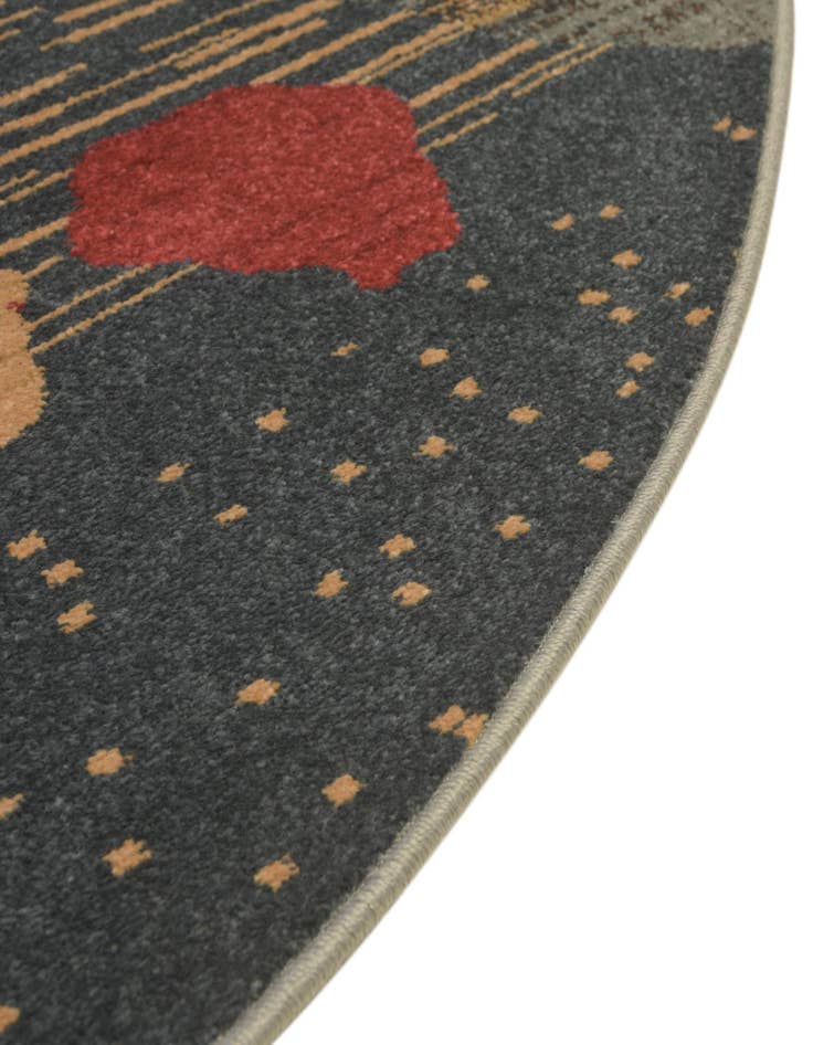 Detail image of 3' 3 x 3' 3 Kashkuli Gabbeh Round Rug